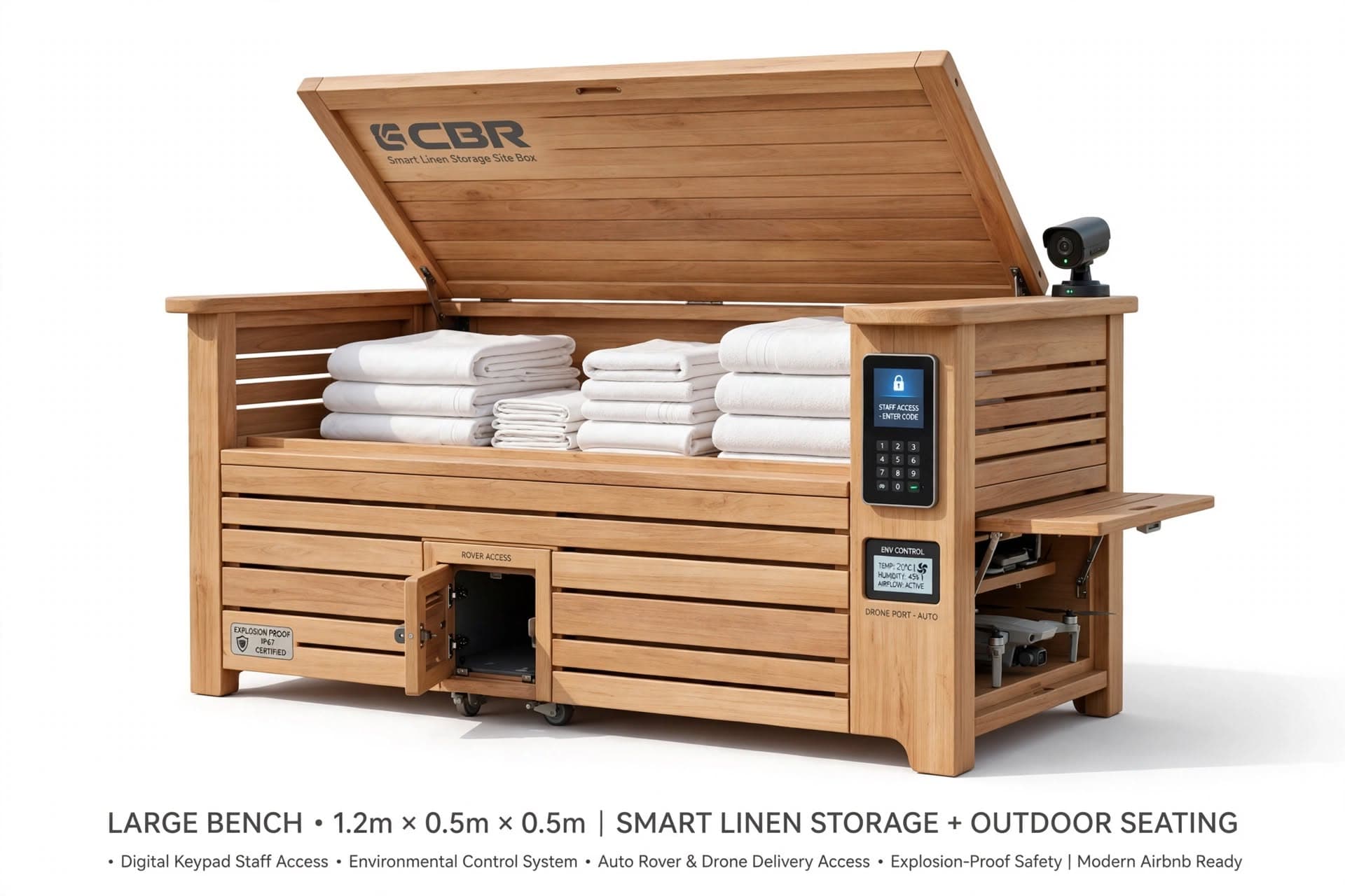 CBR Smart Linen Storage Site Box